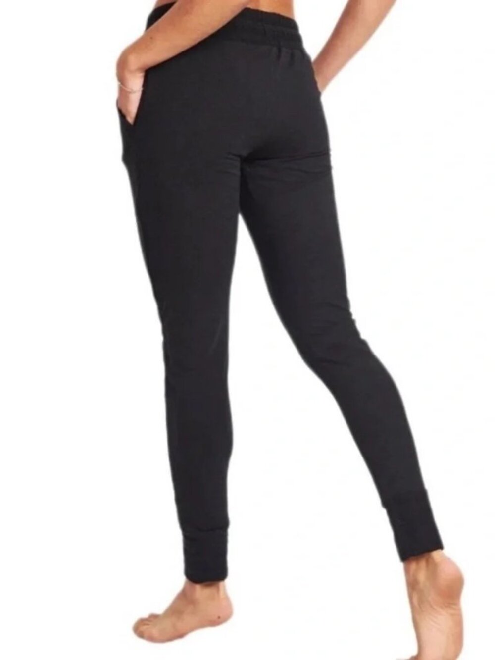 FREE PEOPLE SUNNY DRAWSTRING JOGGER SWEAT PANT • BLACK • NWT • XS - Picture 6 of 8